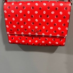 Ruby Red Kate Spade Polka Dot Crossbody